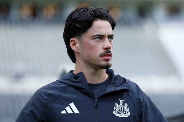 Leo Shahar of Newcastle United arrives at the stadium prior to the Premier League 2026/27 match between Newcastle United and Liverpool FC at St James' Park on August 23, 2026 in Newcastle upon Tyne, England. (Photo by Molly Darlington/Getty Images)