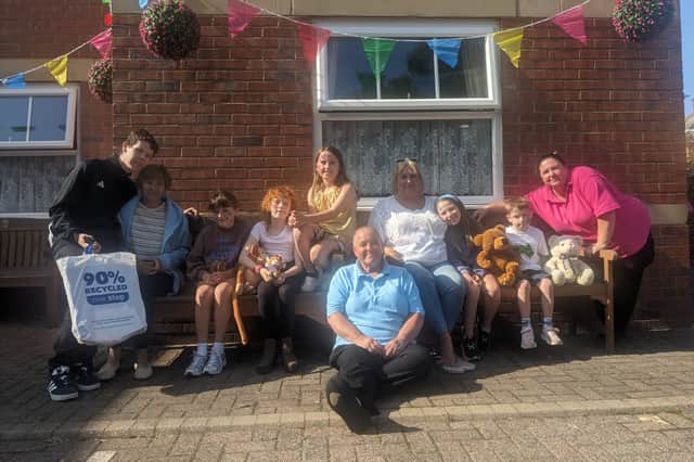 Westoe Grange Care Home staff with members of the public who visited the home for its fundraising event on Saturday, August 22.