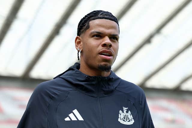 William Osula of Newcastle United arrives at the stadium prior to the Premier League 2026/27 match between Newcastle United and Liverpool FC at St James' Park on August 23, 2026 in Newcastle upon Tyne, England. (Photo by Molly Darlington/Getty Images)