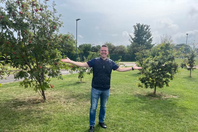 Peter Bennett, headteacher at Mortimer Primary School, is celebrating securing a green space for pupils.