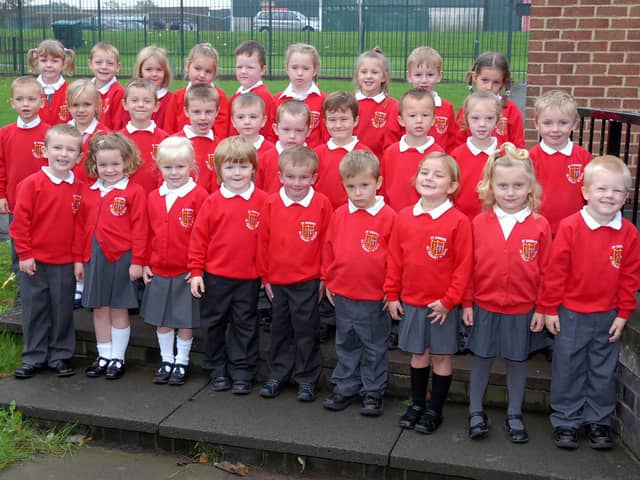 Miss Bondin's reception class at St Joseph's RC Primary in Fellgate. Look at how happy they are!
