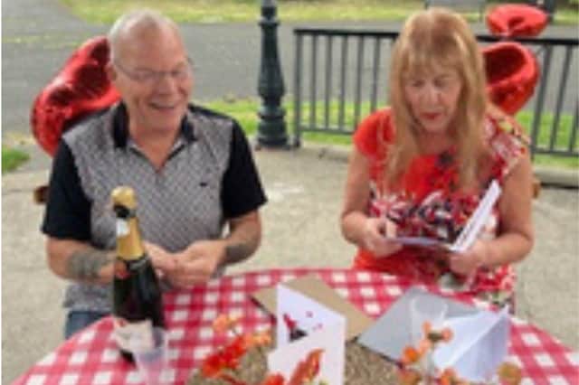 Vince and Carole Callaghan relive their special moment at the bandstand - 40 years on.
