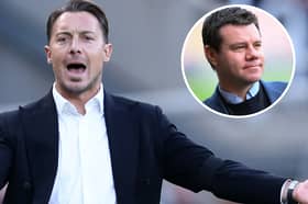 Matthias Jaissle (main) and Newcastle United sporting director Ross Wilson.