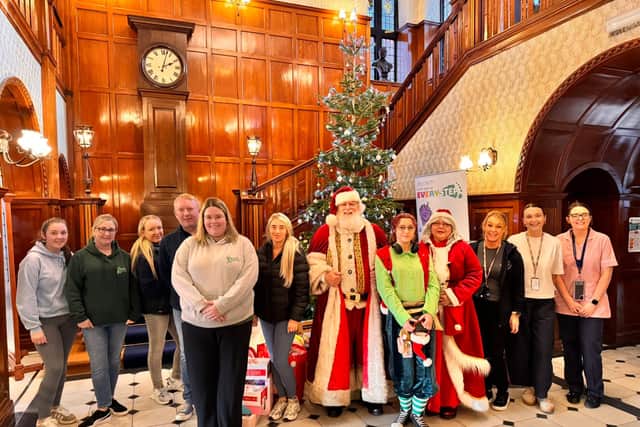 Sophie and Stephen Dupear, the founders of Jamesie's Mission, with RVI staff and friends.