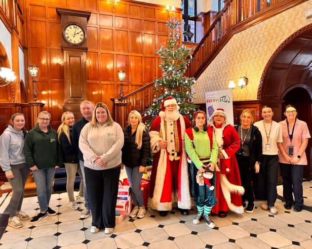Sophie and Stephen Dupear, the founders of Jamesie's Mission, with RVI staff and friends.