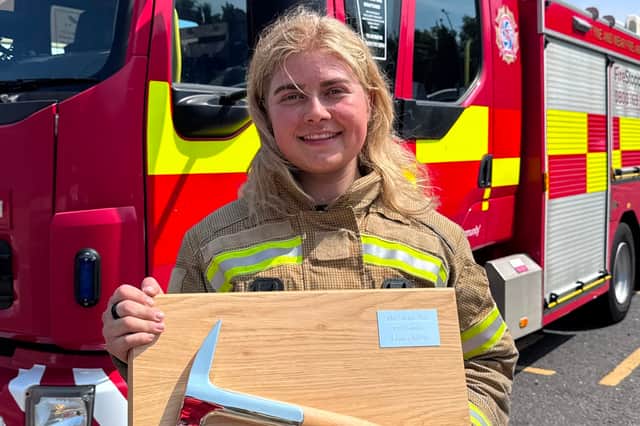 Firefighter and Silver Axe recipient Daisy Hunter.