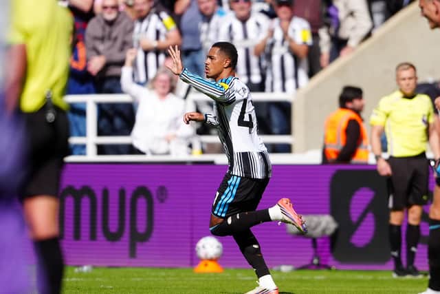 Jacob Ramsey celebrates Newcastle's equaliser