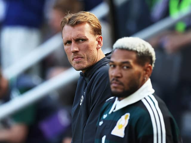 Dan Burn of Newcastle United looks on before the Premier League 2026/27 match between Newcastle United and Liverpool FC at St James' Park on August 23, 2026 in Newcastle upon Tyne, England. (Photo by George Wood/Getty Images)