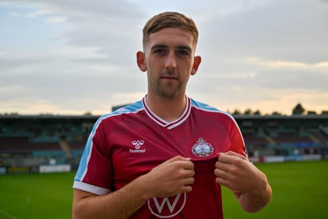 South Shields have signed Radcliffe striker Rio Clegg (photo Daniel Dutton)