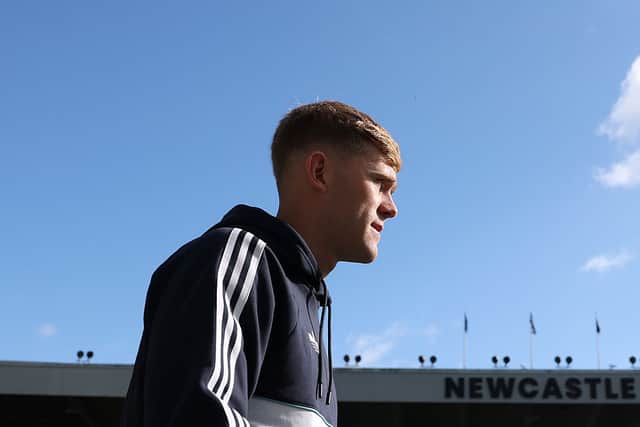 Lewis Hall of Newcastle United arrives at the stadium prior tothe Premier League 2026/27 match between Newcastle United and AFC Bournemouth at St James' Park on September 05, 2026 in Newcastle upon Tyne, England. (Photo by Stu Forster/Getty Images)