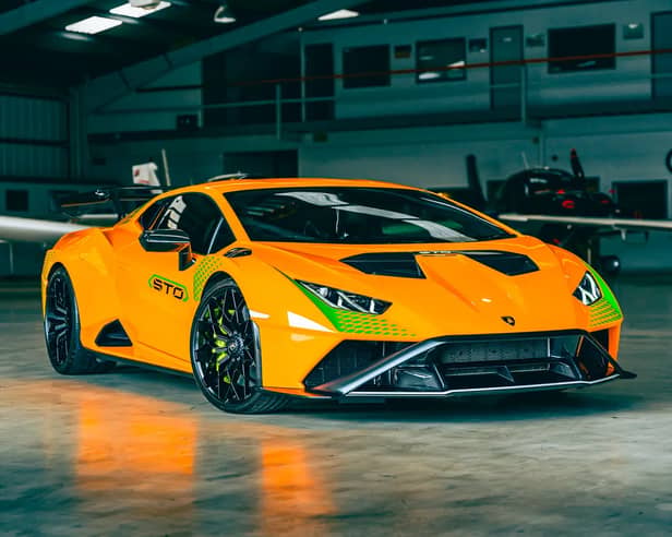 The 2023 Lamborghini Huracán STO produces 631bhp and has a claimed 0–60mph time of 2.9 seconds.