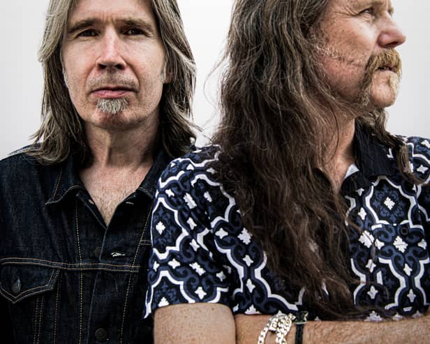 Justin Currie, left, and Iain Harvie of Del Amitri.