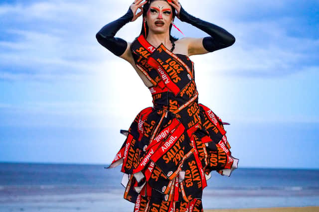 Sally Trademark wanted to honour South Shields with the dress.