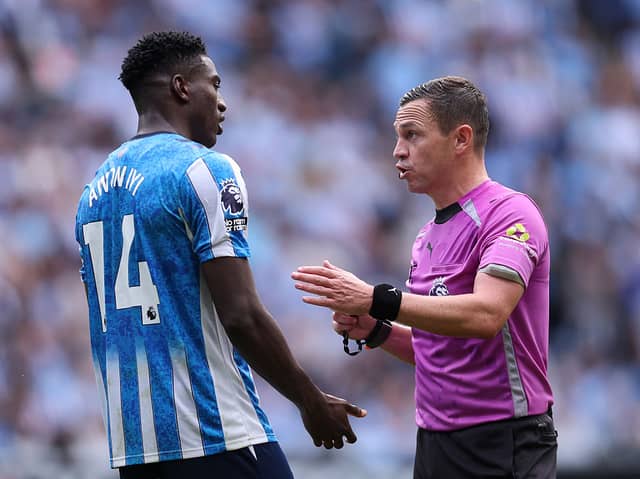 Taiwo Awoniyi receives  red card against Brighton
