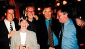 Peter Young (far right) with former colleagues