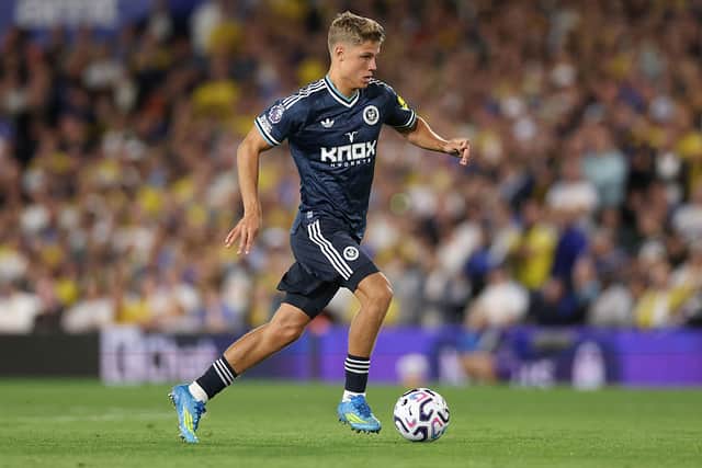 Sean Steur of Newcastle United in action during the Premier League 2026/27 match between Leeds United and Newcastle United at Elland Road on September 14, 2026 in Leeds, England. (Photo by Stu Forster/Getty Images)