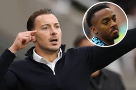 Matthias Jaissle and (inset) Newcastle United midfielder Joe Willock.