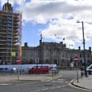 Major maintenance work is underway on the historic clock tower at South Shields Town Hall.