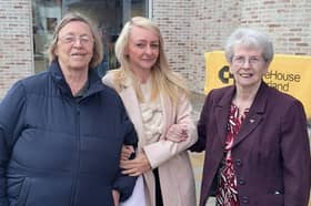 From left Joyce, Activities co-ordinator Donna Ward and Win at the Culture House in Sunderland.