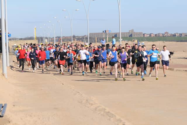 The mass of runners begin their race at the first South Shields parkrun in 2013. Get in touch to share your memories if you took part.