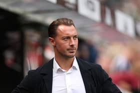 Matthias Jaissle, Manager of Newcastle United looks on during the pre-season friendly match between Newcastle United and Bayer 04 Leverkusen at St James' Park on August 15, 2026 in Newcastle upon Tyne, England. (Photo by Stu Forster/Getty Images)