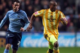 Fabrice Pancrate in action during Newcastle United's win at Coventry City in December 2009 (photo Getty Images)