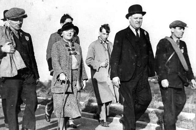 Paddy Scullion, Ellen Wilkinson, Davy Riley and Joe Symonds were all pictured on the Jarrow March.