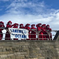 South Tyneside volunteers join Red Rebels in nurdle protest