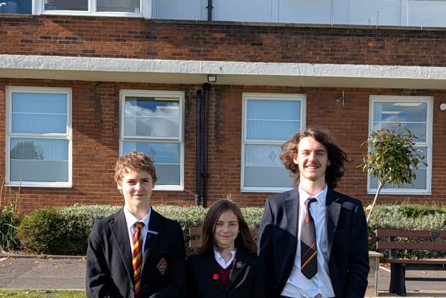 Dame Allan’s siblings Tommy, Chloe and James Jarman (left to right), who all compete in obstacle course racing