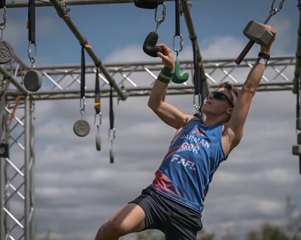 Dame Allan’s pupil Tommy Jarman, 14, who won gold in the male U16 team relay at the World Obstacle Course Racing Championships in August.