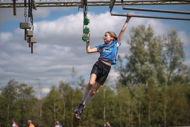 Chloe Jarman, 11, who was ranked 17th in the world in her age category at the 2025 World Obstacle Course Racing Championships in Sweden.