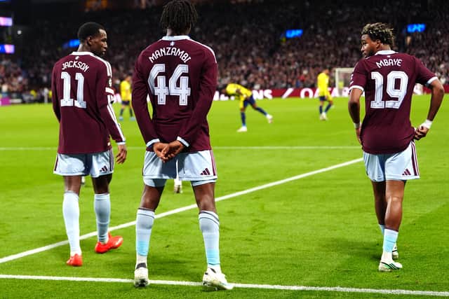 Johan Manzambi at Aston Villa.