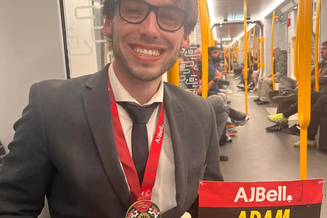 Adam McKenna will take on London Marathon wearing the suit.