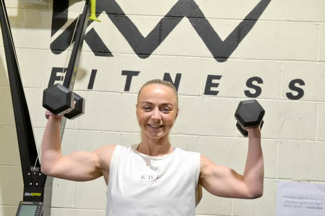 Karleigh Wright, the owner of KW Fitness.