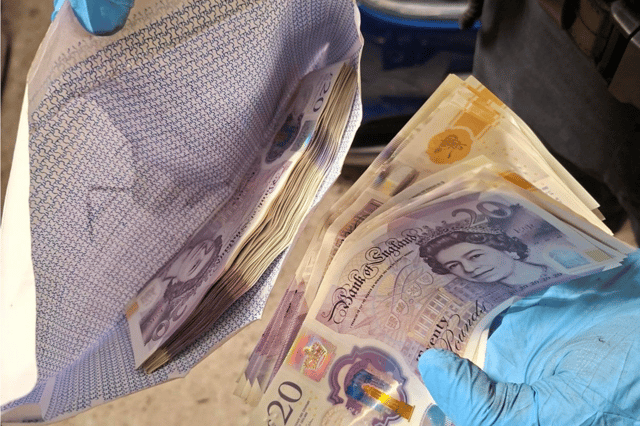 Officers seized cash after executing warrants in South Shields.