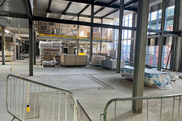 The £95million college is starting to take shape.