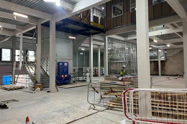 Bosses say "real progress" is made on the brand new South Tyneside College campus, in South Shields town centre.