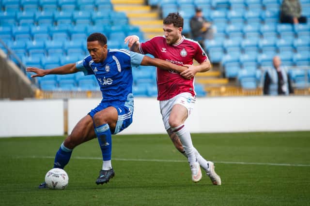 Action from South Shields FA Cup defeat at FC Halifax Town (photo Matt Bullen)