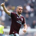 John McGinn of Aston Villa reacts during the Premier League 2026/27 match between Tottenham Hotspur and Aston Villa FC at Tottenham Hotspur Stadium on September 19, 2026 in London, England. (Photo by Michael Steele/Getty Images)