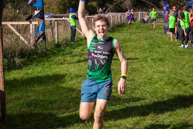 Tommy Jarman wins his age category at the British Youth Championships