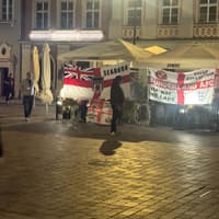 Take in the atmosphere of Mackems abroad as Sunderland fans enjoy a night out in Poznan