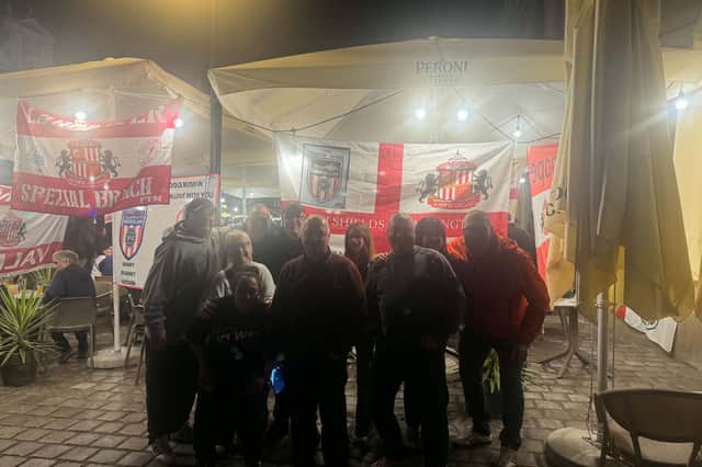 Glowing memories of Sunderland fans in Poznań.