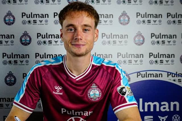 South Shields midfielder Lucas De Bolle (photo Sam Jones/South Shields FC)