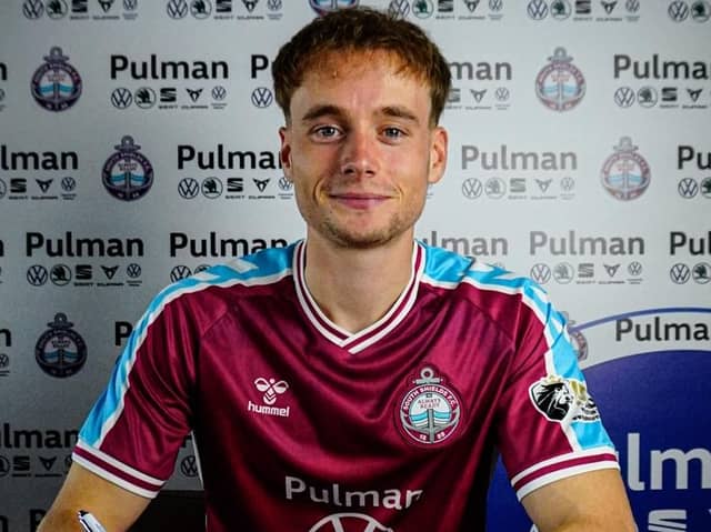 South Shields midfielder Lucas De Bolle (photo Sam Jones/South Shields FC)