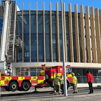 Fire crews called out during Storm Boelo to secure a glass pane in South Shields