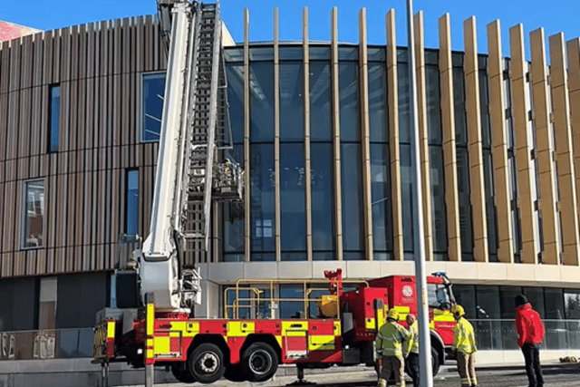 Fire crews from Tyne and Wear Rescue Service were called out to The Word, in South Shields.