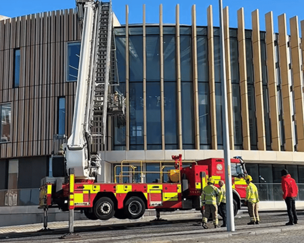 Fire crews from Tyne and Wear Rescue Service were called out to The Word, in South Shields.