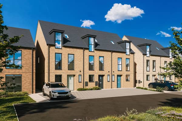 A CGI image of the property at Riverside, Holborn. 