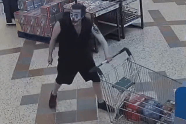 Peter Braithwaite dressed up as The Joker and pulled out a knife inside Morrisons, in Jarrow.