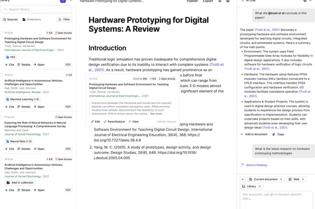 More than 8 million students and researchers in 189 countries trust Jenni AI to turn great ideas into great work, from finding and understanding sources to drafting and checking citations
